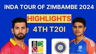 4th T20  Hindi  Highlights  India Tour Of Zimbabwe  13th July 2024  Sports Haunt 