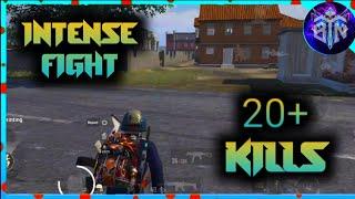 PUBG MOBILE  INTENCE FIGHT WITH AMAZING 20+KILLS CHIKEN DINNER 