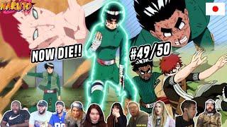 Rock Lee Vs Gaara 🩸 The fifth Gate a Splendid Ninja Born Reaction Mashup P2 Naruto 49-50 ナルト