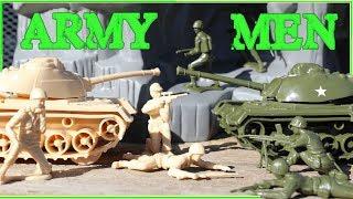Unboxing Plastic Army Men Battle Mountain Tanks Jeeps & Toy Soldiers
