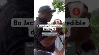 Bo Jackson gives $100 to lemonade stand ️