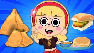 The Samosa Song   Aha Samosa Bada Mazedar  Hindi Rhymes For Kids