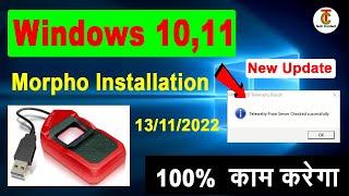 Morpho rd service driver installation windows 10  How to install morpho device in computer