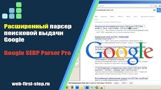 Расширенный парсер поисковой выдачи Google – Google SERP Parser Pro