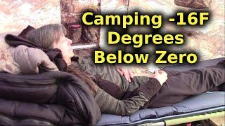 Camping In Comfort At Minus 16 Degrees Fahrenheit