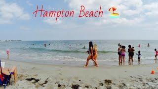 Hampton Beach NH - My Very First Time Swimming On The Beach in USA