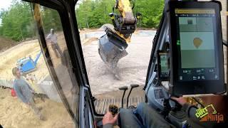 Trimble Earthworks + Engcon Tiltrotator Precision Grading