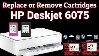 How to Remove or Replace Cartridges from HP Deskjet 6075 Printer