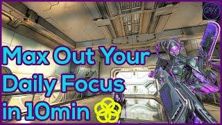 How to MAX your daily focus cap fast  Warframe Focus Farm Guide 2022