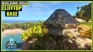 How To Build A Clifftop Base & Interior  Ark Survival Ascended