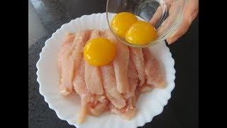 Just fill the chicken breast with eggs  Quick tasty and very tender Other Cuisine Recipes Subtitles