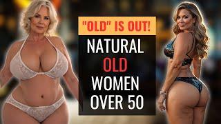 Natural Older Women Over 50 Attractive Older Women Bikini try on haul 