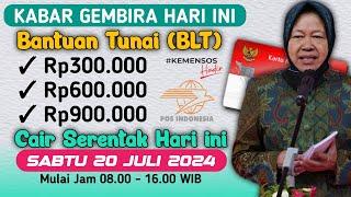 KABAR GEMBIRA HARI INI BANTUAN TUNAI BLT Rp300K Rp600K Rp900K CAIR SERENTAK HARI SABTU INI DI KKS