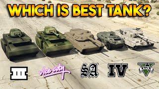 WHICH IS BEST TANK IN EVERY GTA GAME? FROM GTA 5 TO GTA 3