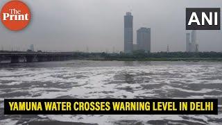 Watch Yamuna water level crosses warning mark in Delhi