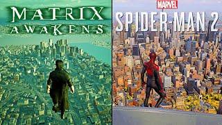 the matrix awakens Vs Marvel Spider Man 2  Comparison