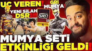 OHA OYUNA UC VEREN GİZLİ MUMYA SETİ ETKİNLİĞİ GELDİ YENİ SİLAH DSR EFSANE PUBG Mobile