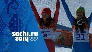 Alpine Skiing - Ladies Downhill - Maze & Gisin Win Gold  Sochi 2014 Winter Olympics