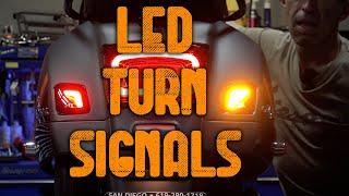 Install Koso Smoked LED Turn Signal Kit on a 2023-2024 Vespa GTS 300 HPE2