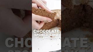 Chocolate Sponge Cake only 4 ingredients