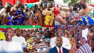 Live From Manhyia Palace Asantehene Welcomes Bawumia And NAPO For Official Introduction…