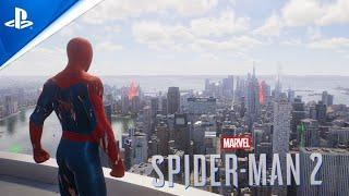 Marvels Spider-Man 2 PS5 - No Way Home Suit Free Roam Gameplay  4K 60FPS
