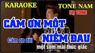 Cám Ơn Một Niềm Đau karaoke Tone Nam Beat Chuẩn Dễ Hát  Đăng Trung kara 0364274243