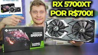 A RX 5700XT SOYO POR R$700 DO ALIEXPRESS MELHOR PLACA NESSE PREÇO JOGOS CONSTRUÇÃO E MAIS