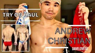 Me try and review Andrew Christians product  Try On Haul