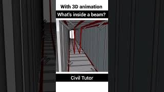 Whats inside a beam?  Civil Tutor #shorts #youtubeshorts #civiltutor