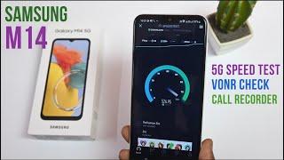 Samsung galaxy M14 5G Speed test VONR Check & Call recording test