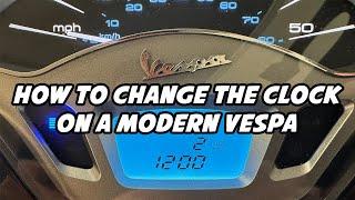 How to Set the Clock on a Modern Vespa