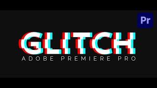 How to make GLITCH EFFECT in Premiere Pro CC - RGB Text Animation Tutorial
