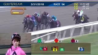 Darwin Vizcaya habla con Javier Castellano sobre Audible en el Kentucky Derby