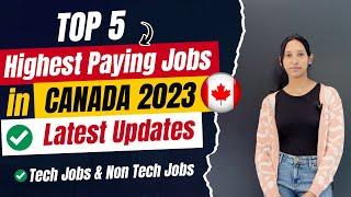 HIGHEST Paying Jobs in Canada with SALARY 2023  Best Courses to Study  Real Salary ?