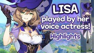 Rie Tanaka Lisas voice actress plays as Lisa  Genshin Impact - Stream highlights