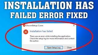How To Fix DiscordSetup.exe Installation Has Failed Error Windows 1087
