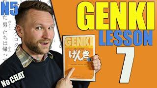 【N5】Genki 1 Lesson 7 Grammar Made Clear  Japanese ING ている form