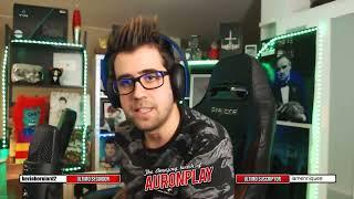 Auron en su primer directo de Twitch 