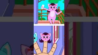 Cat Finger Family Song  #shorts #youtubeshorts #kidscamp