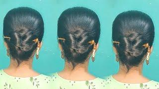 Daily Hair Style Girl Simple For Summer  Thin Hair Bun Hairstyles For Saree  Low Bun Hairstyle