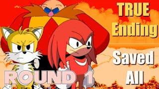 Sonic.Exe The Spirits of Hell Round 1 - True Ending - Walkthrough - Fan Game