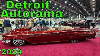 DETROIT AUTORAMA 2024 Car Show Walk through see the Top Cars Trucks and Motorcycles