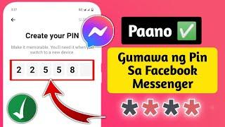 Paano Gumawa ng Pin sa Facebook Messenger 2024 Updated   Nais ng Messenger na Gumawa ng PIN.
