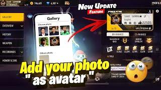 How To Add Profile Photo In Free Fire  Add Your Photo As Avatar  Free Fire New Event  SaaD GaminG