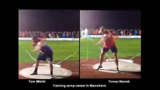 Tom Walsh  NZL 21.22m. Tomas Stanek CZ 20.01m.Thum  Germany.