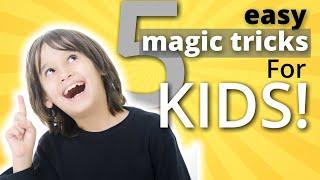 Learn 5 Easy Magic Tricks for Kids - Transform Vanish Suspend and More #easymagictricksforkids