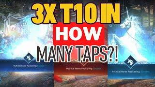 BDO  3x T10 Mythical Horses in HOW MANY TAPS?