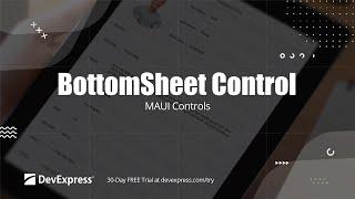 Get Started with the Bottom Sheet Control for .NET MAUI