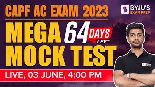 UPSC CAPF AC Exam 2023 CAPF AC 2023 Mega Mock Test I CAPF AC 2023 Exam Preparation